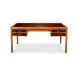 A DANISH OAK DESK ATTRIBUTED TO ERNST KUHN (1890-1948), RETAILED BY NORMINA