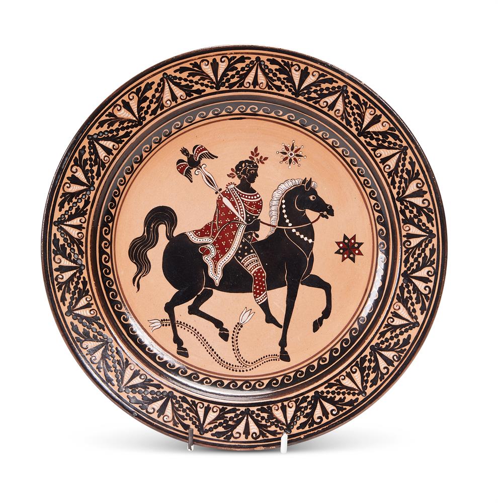 A GIUSTINIANI RED WARE PART DESSERT SERVICE NAPLES, CIRCA 1830 - Image 3 of 5