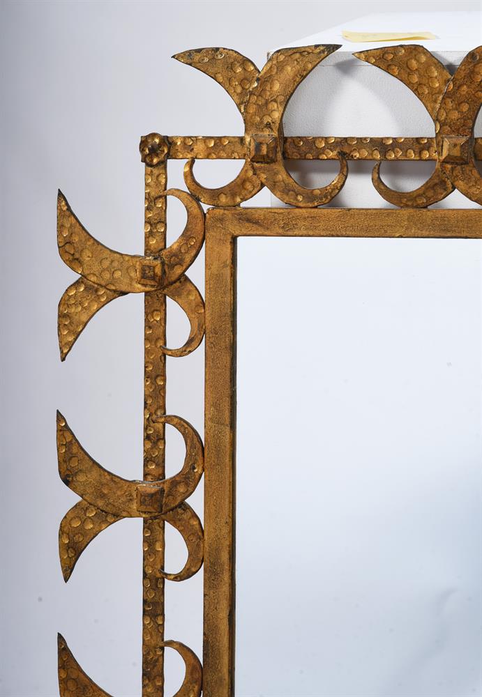 A PAIR OF GILT METAL MIRRORS, CIRCA 1950s , POSSIBLY SPANISH - Image 4 of 6