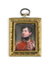 HENRY BONE R.A (1755-1834), A RARE MINIATURE PORTRAIT OF THE PRINCE REGENT AFTER SIR THOMAS LAWRENCE