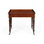 A WILLIAM IV MAHOGANY WRITING OR DRESSING TABLE, BY GILLOWS, CIRCA 1835