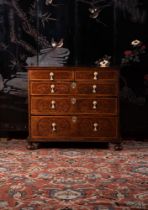 A FINE WILLIAM & MARY WALNUT AND SEAWEED MARQUETRY CHEST OF DRAWERS, CIRCA 1690