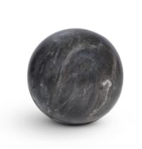 A POLISHED PETRIFIED WOOD SPHERE