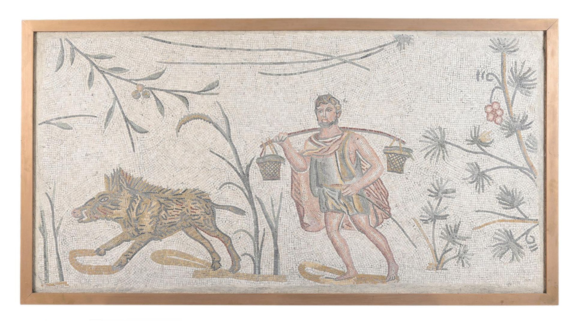 A LARGE MOSAIC PANEL IN THE ROMAN MANNER, 20TH CENTURY