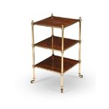 Y ANOTHER REGENCY ROSEWOOD AND GILT BRASS ETAGERE, CIRCA 1815