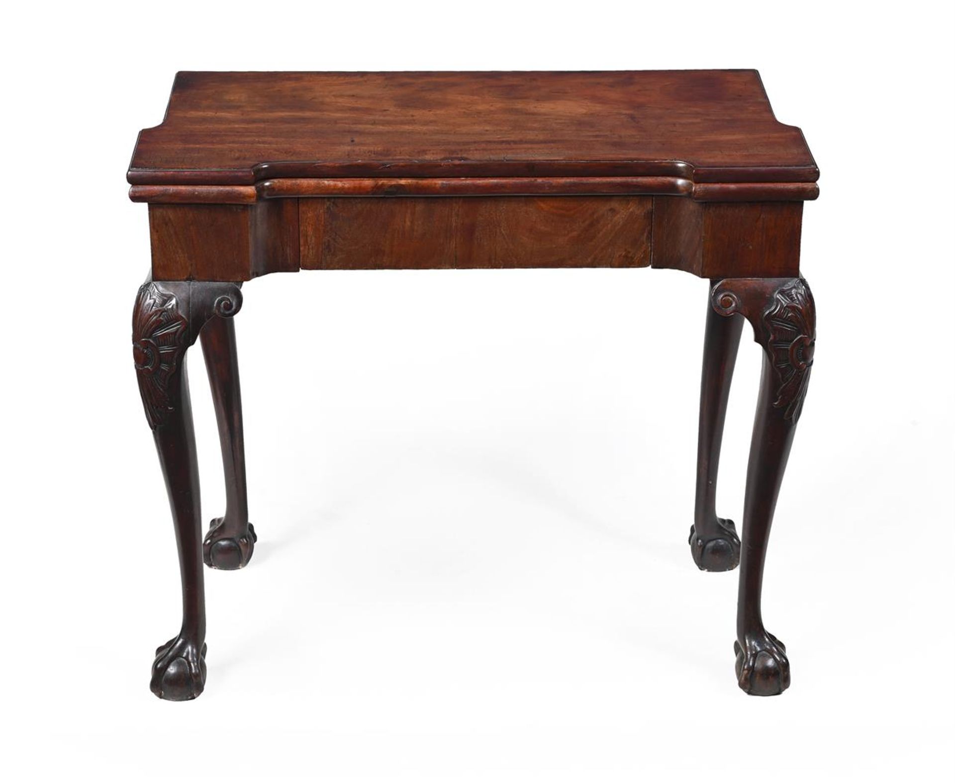 A PAIR OF GEORGE II MAHOGANY CARD TABLES, CIRCA 1750 - Bild 5 aus 9