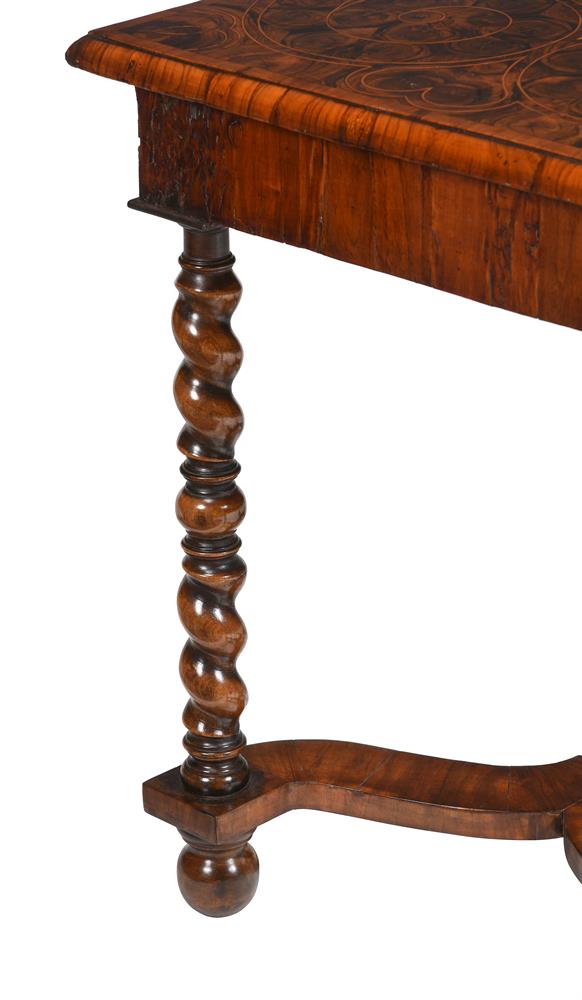AN OLIVEWOOD AND HOLLY OYSTER VENEERED SIDE TABLE, CIRCA 1680 & LATER - Image 7 of 7