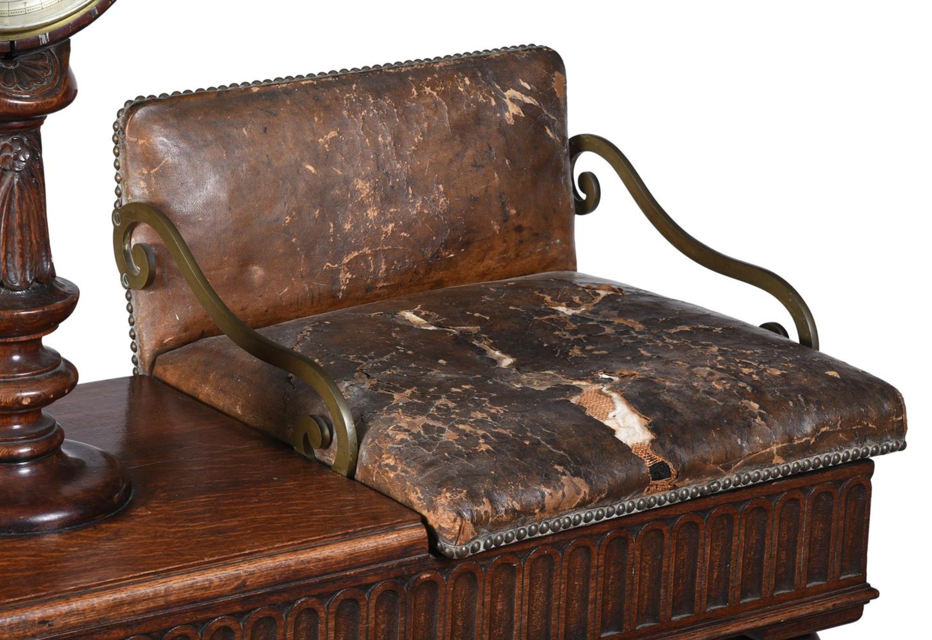 A SET OF LATE VICTORIAN OAK AND BRASS JOCKEY SCALES, BY HENRY POOLEY & SONS, LATE 19TH CENTURY - Image 3 of 4