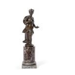 A VENETIAN BRONZE FIGURE OF JUNO, IN THE MANNER OF ASPETTI, 17TH CENTURY