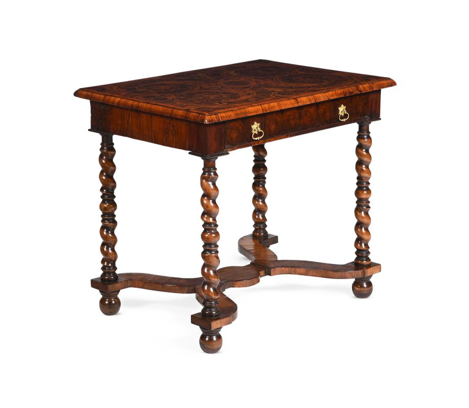 AN OLIVEWOOD AND HOLLY OYSTER VENEERED SIDE TABLE, CIRCA 1680 & LATER - Bild 2 aus 7