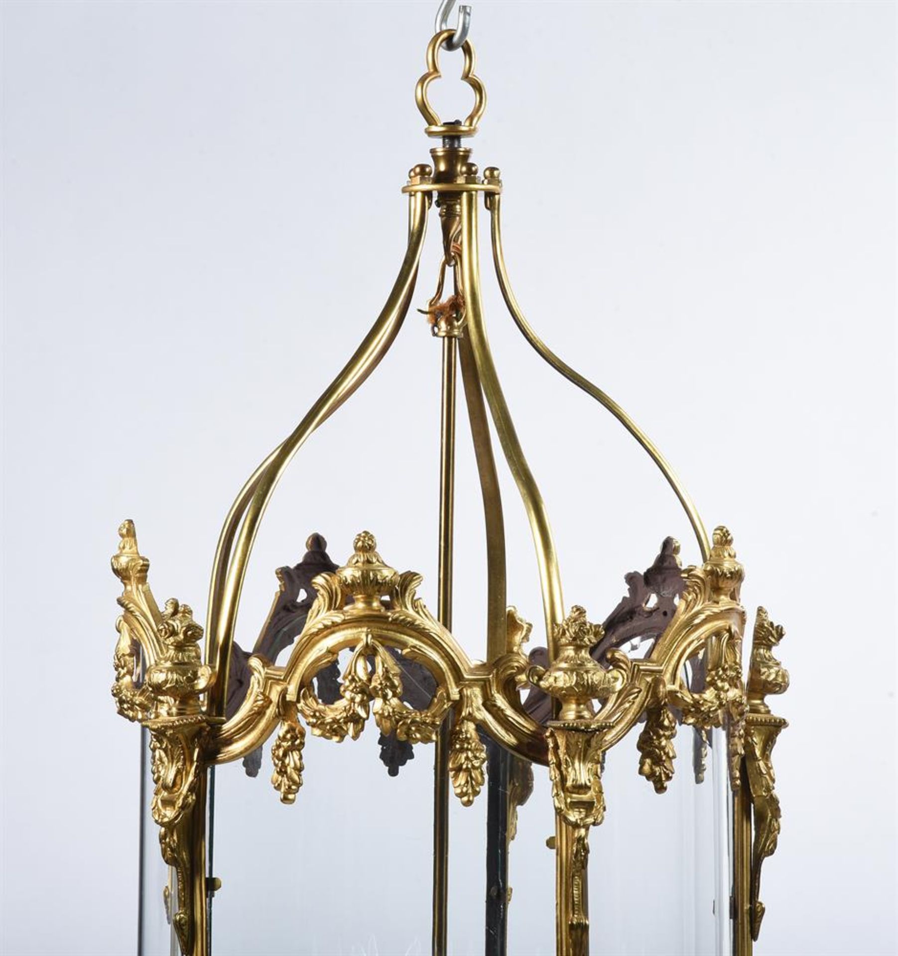 A PAIR OF GILT BRONZE HALL LANTERNS, 19TH CENTURY AND LATER - Image 5 of 5