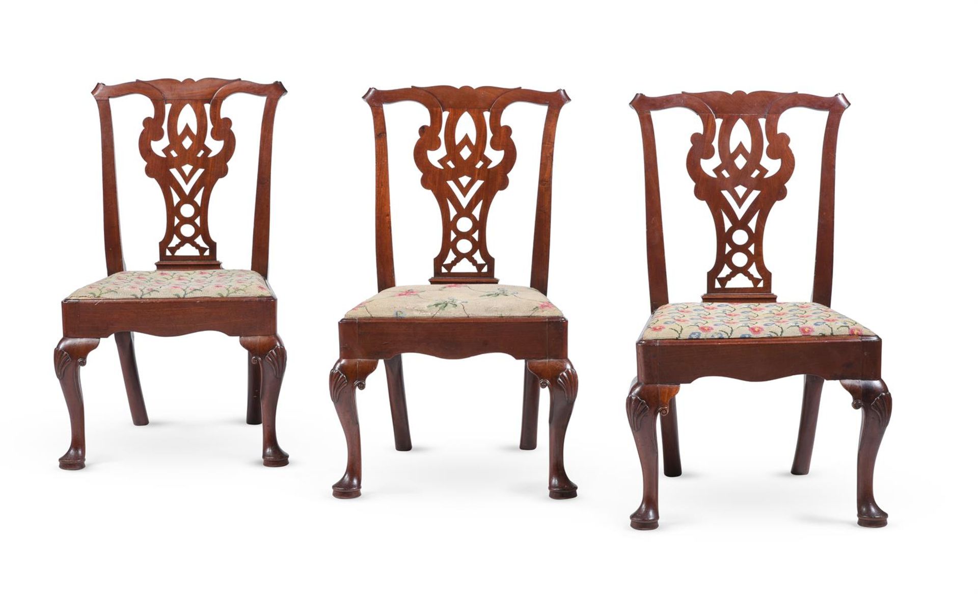 A SET OF SIX GEORGE II MAHOGANY CHAIRS, CIRCA 1760 - Image 2 of 6