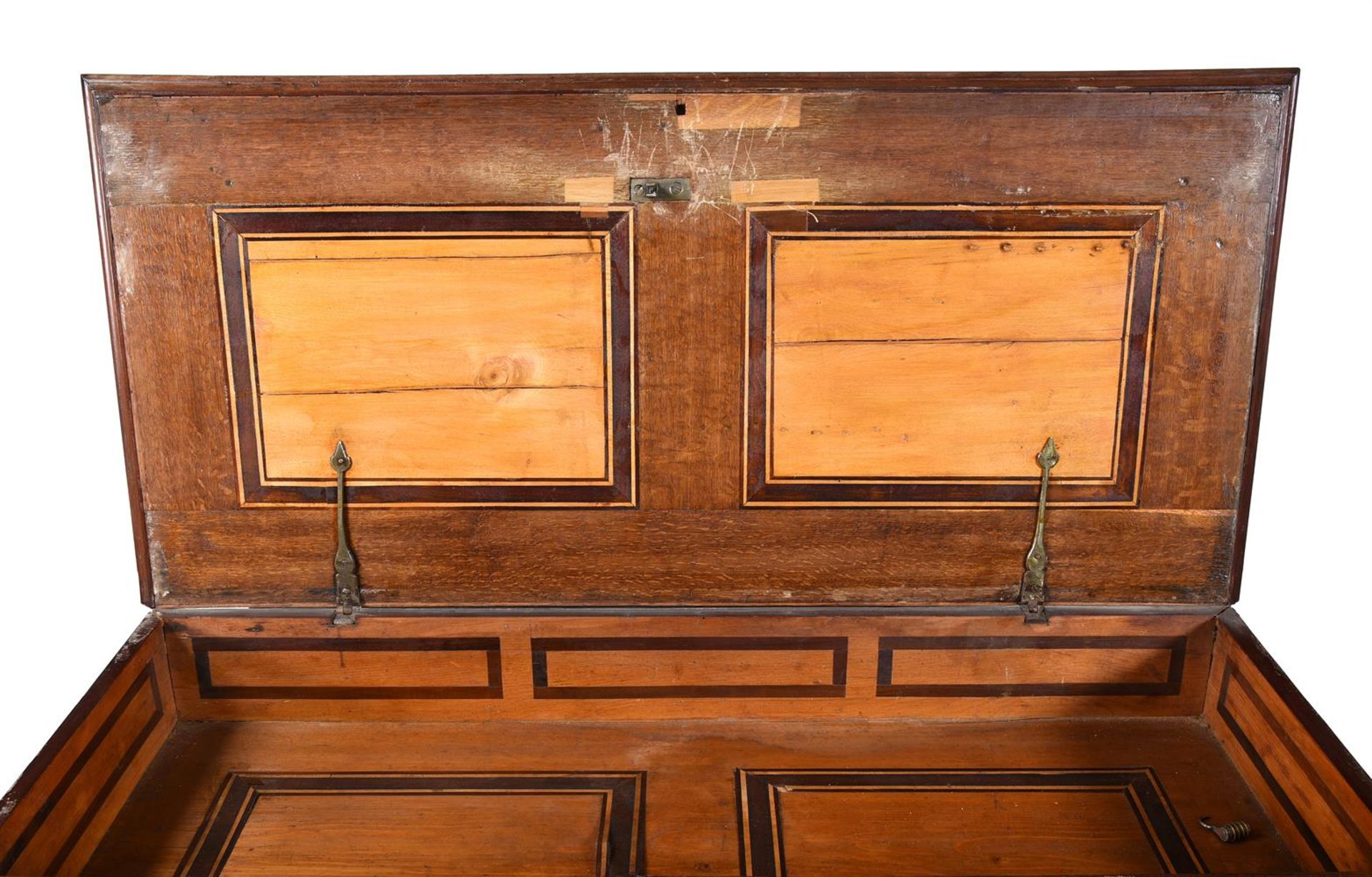 Y A SOUTH GERMAN SYCAMORE, FRUITWOOD AND SPECIMEN MARQUETRY COLLECTOR'S CABINET - Image 9 of 9