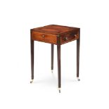Y A GEORGE III MAHOGANY AND SATINWOOD CARD OR 'PATIENCE' TABLE, CIRCA 1790