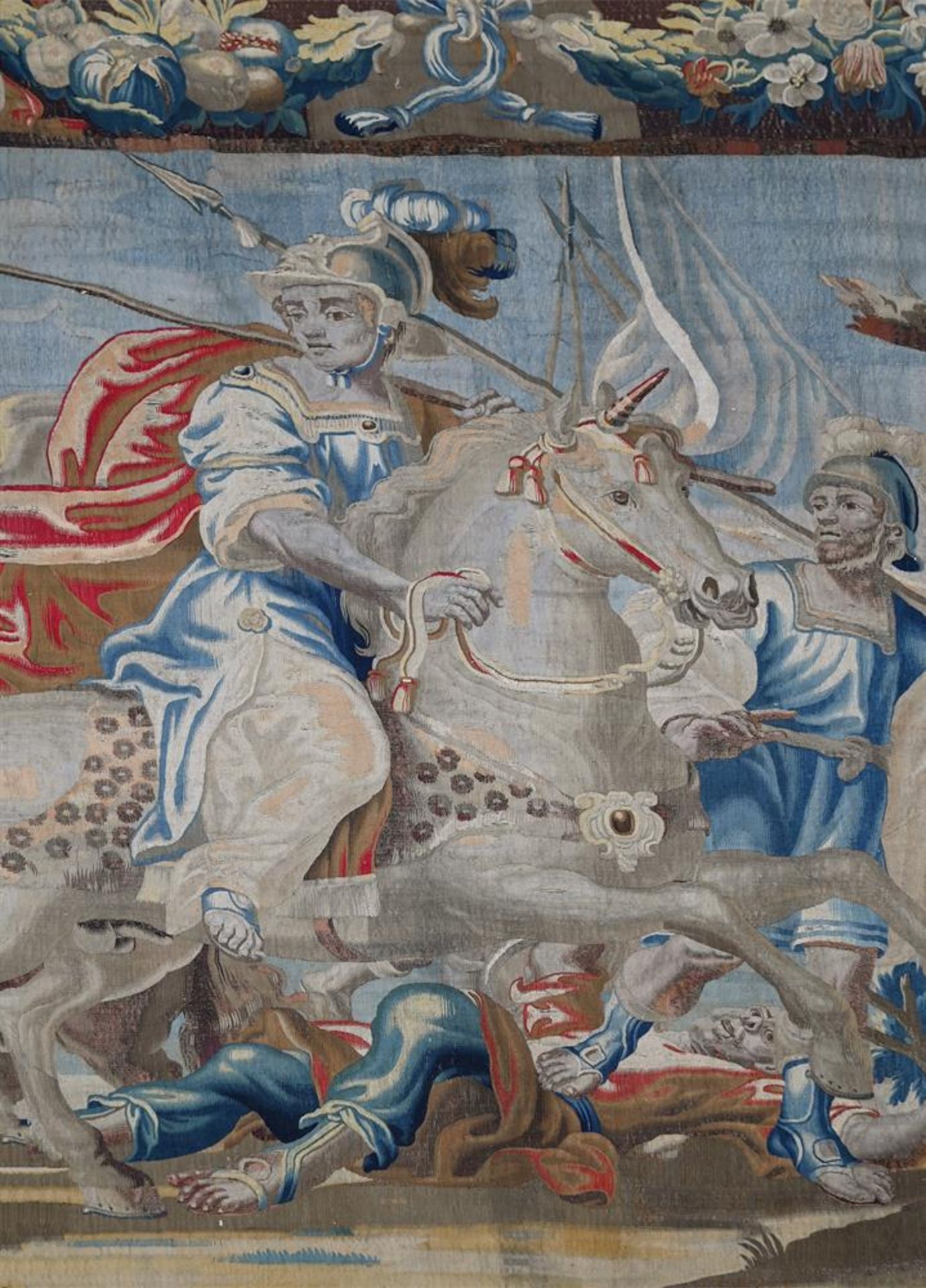 A BRUSSELS HISTORICAL TAPESTRY FROM THE LIFE OF ALEXANDER THE GREAT, LATE 17TH CENTURY - Bild 2 aus 4