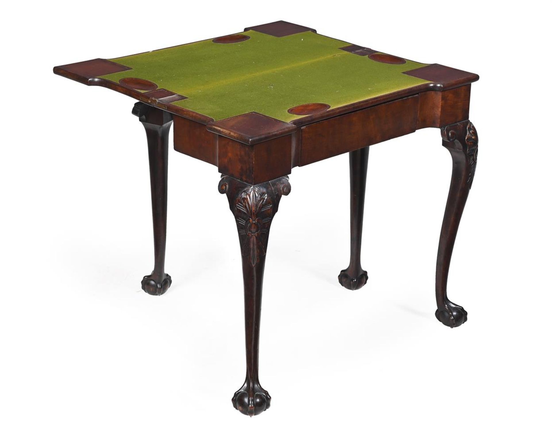 A PAIR OF GEORGE II MAHOGANY CARD TABLES, CIRCA 1750 - Bild 9 aus 9