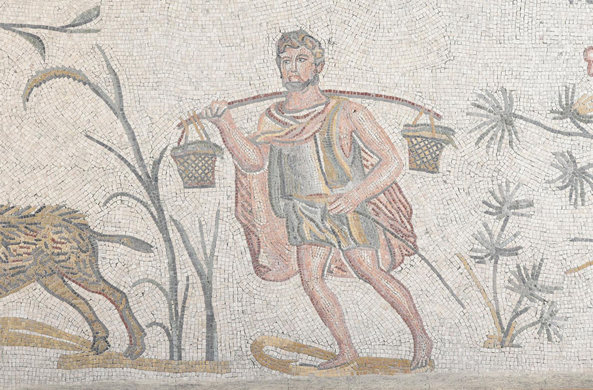 A LARGE MOSAIC PANEL IN THE ROMAN MANNER, 20TH CENTURY - Image 3 of 4