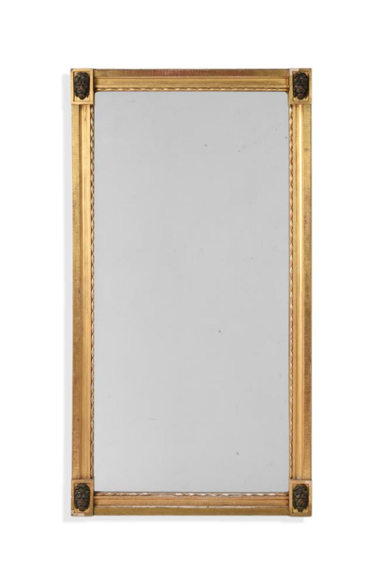 A GILTWOOD MIRROR, 19TH CENTURY