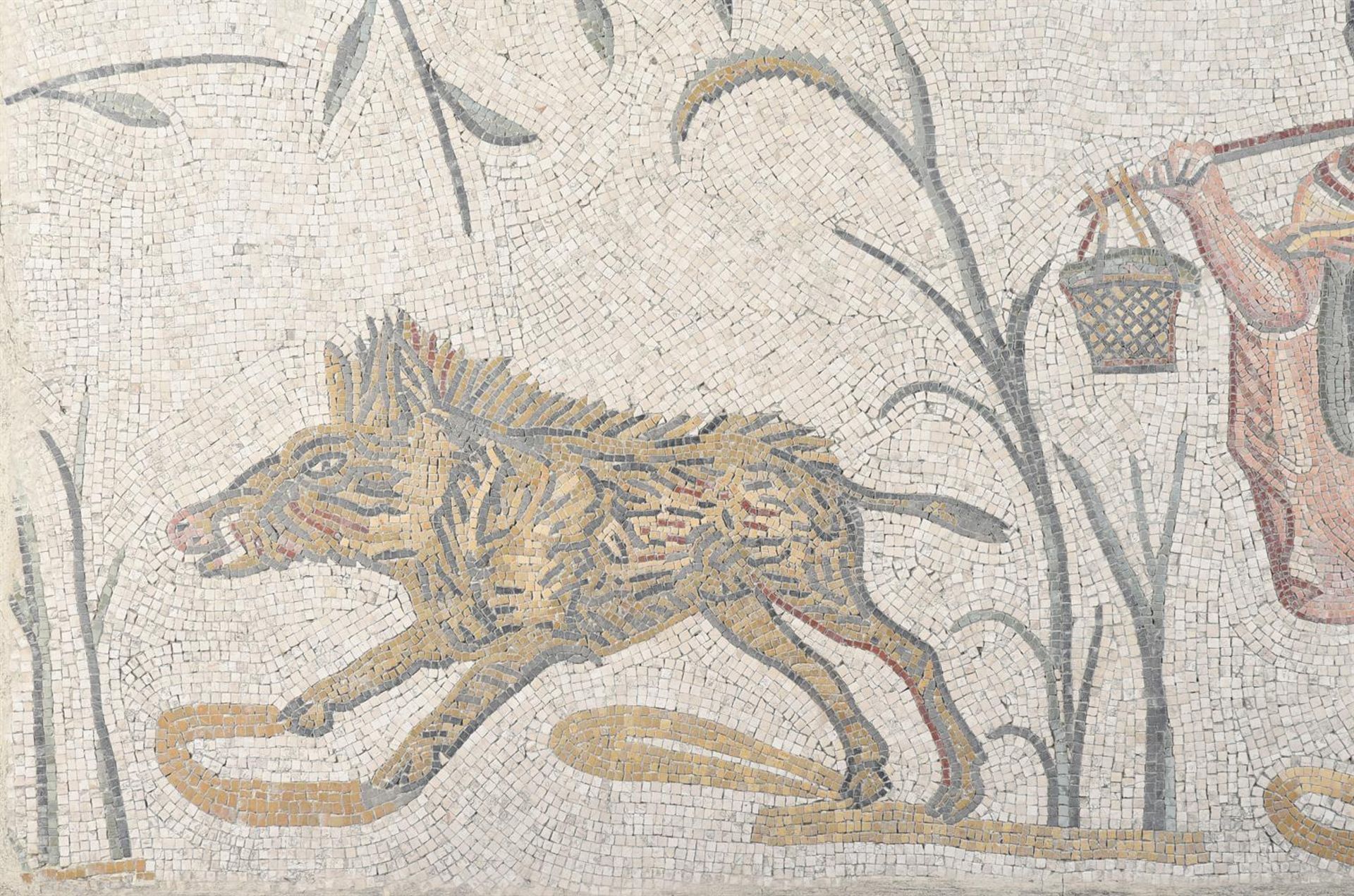 A LARGE MOSAIC PANEL IN THE ROMAN MANNER, 20TH CENTURY - Image 2 of 4
