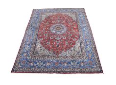 AN ISFAHAN CARPET, SIGNED AMINI, approximately 492 x 322cm