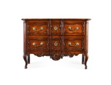 A LOUIS XV WALNUT COMMODE, SECOND HALF 18TH CENTURY