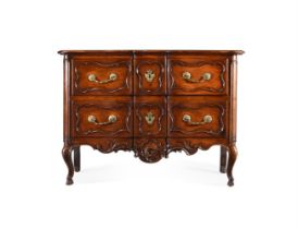 A LOUIS XV WALNUT COMMODE, SECOND HALF 18TH CENTURY