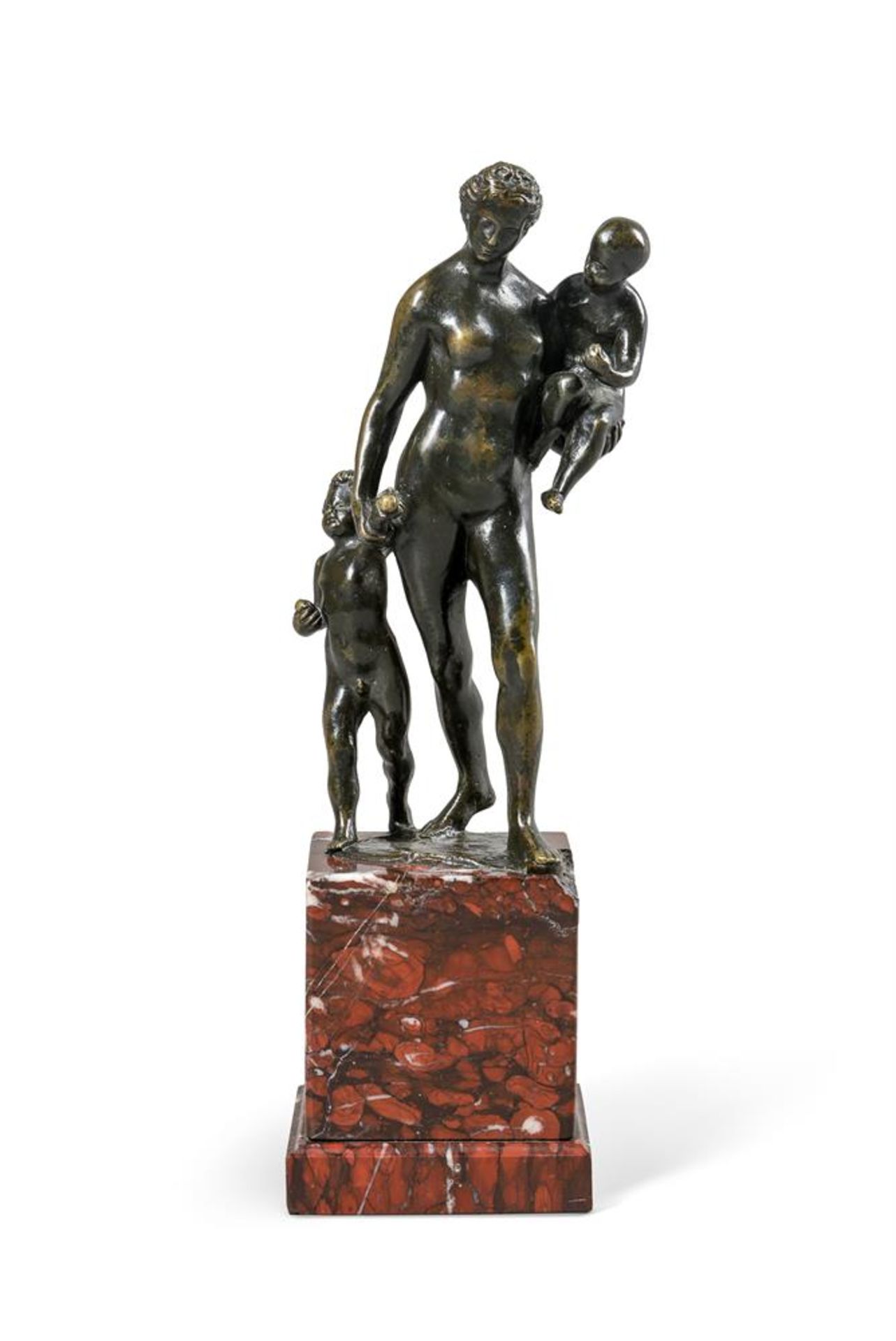 A BRONZE ALLEGORICAL GROUP EMBLEMATIC OF CHARITY, PROBABLY DUTCH, 17TH CENTURY - Image 2 of 4