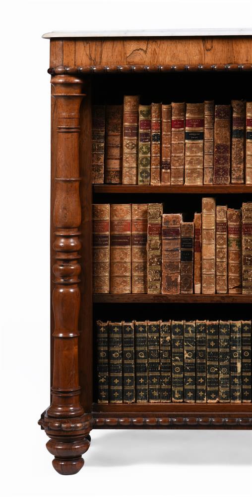 Y A WILLIAM IV ROSEWOOD AND MARBLE OPEN BOOKCASE, CIRCA 1835 - Image 2 of 3