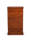 AN UNUSUAL GEORGE IV MAHOGANY CHEST OF DRAWERS, CIRCA 1825