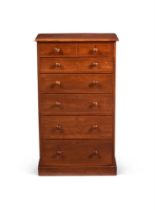 AN UNUSUAL GEORGE IV MAHOGANY CHEST OF DRAWERS, CIRCA 1825