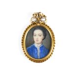 Y ANGLO-SCOTTISH SCHOOL, MID TO EARLY 18TH CENTURY, MINIATURE PORTRAIT OF THE POET JAMES THOMSON