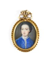 Y ANGLO-SCOTTISH SCHOOL, MID TO EARLY 18TH CENTURY, MINIATURE PORTRAIT OF THE POET JAMES THOMSON