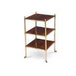 Y A REGENCY ROSEWOOD AND GILT BRASS ETAGERE, CIRCA 1815