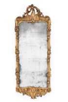 A CONTINENTAL GILTWOOD AND GESSO MIRROR, SECOND HALF 18TH CENTURY