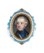 Y ENGLISH SCHOOL, MID TO LATE 19TH CENTURY, MINIATURE PORTRAIT OF A GENTLEMAN