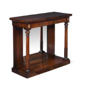Y A WILLIAM IV ROSEWOOD CONSOLE TABLE, CIRCA 1835