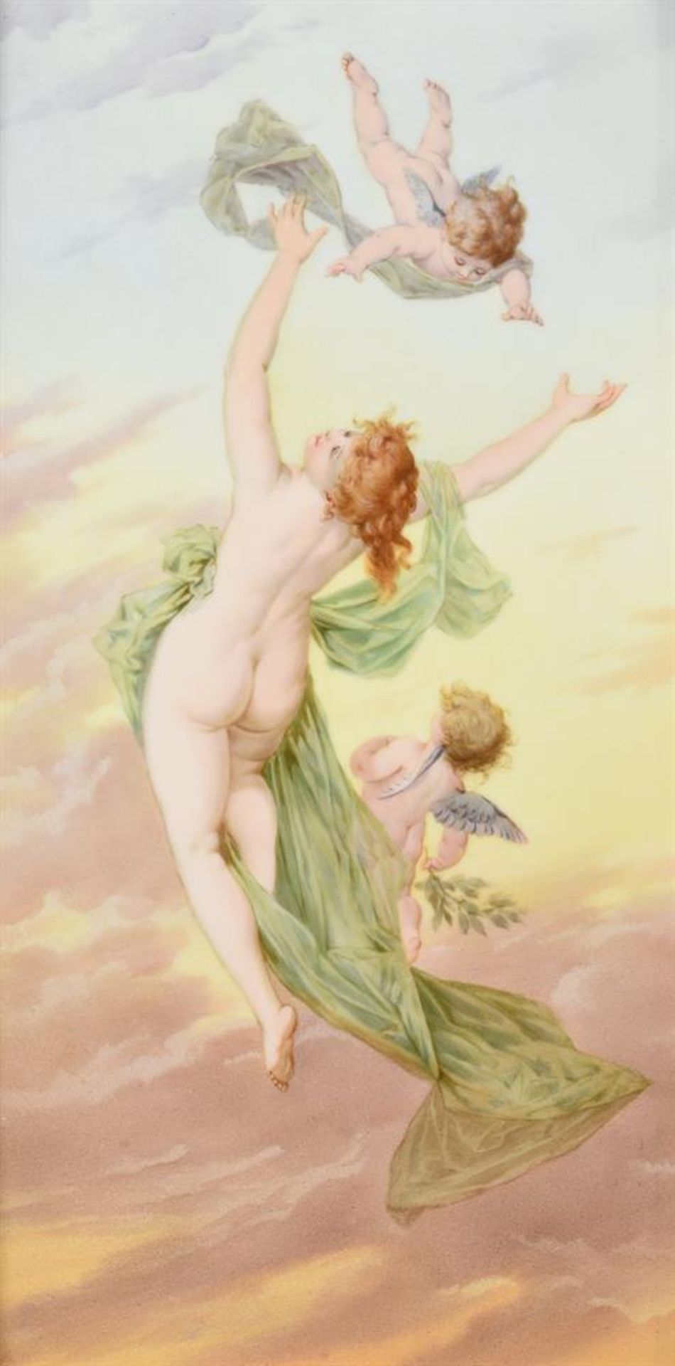 A BERLIN (KPM) PORCELAIN PLAQUE OF VENUS AND PUTTI, LATE 19TH CENTURY - Image 2 of 3