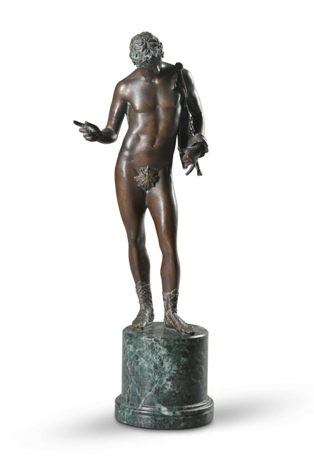 AFTER THE ANTIQUE, TWO CONTINENTAL BRONZE FIGURES, MODERN - Image 2 of 3