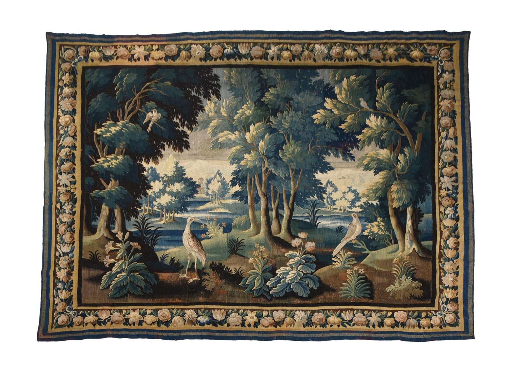 A FLEMISH VERDURE TAPESTRY, LATE 17TH OR EARLY 18TH CENTURY