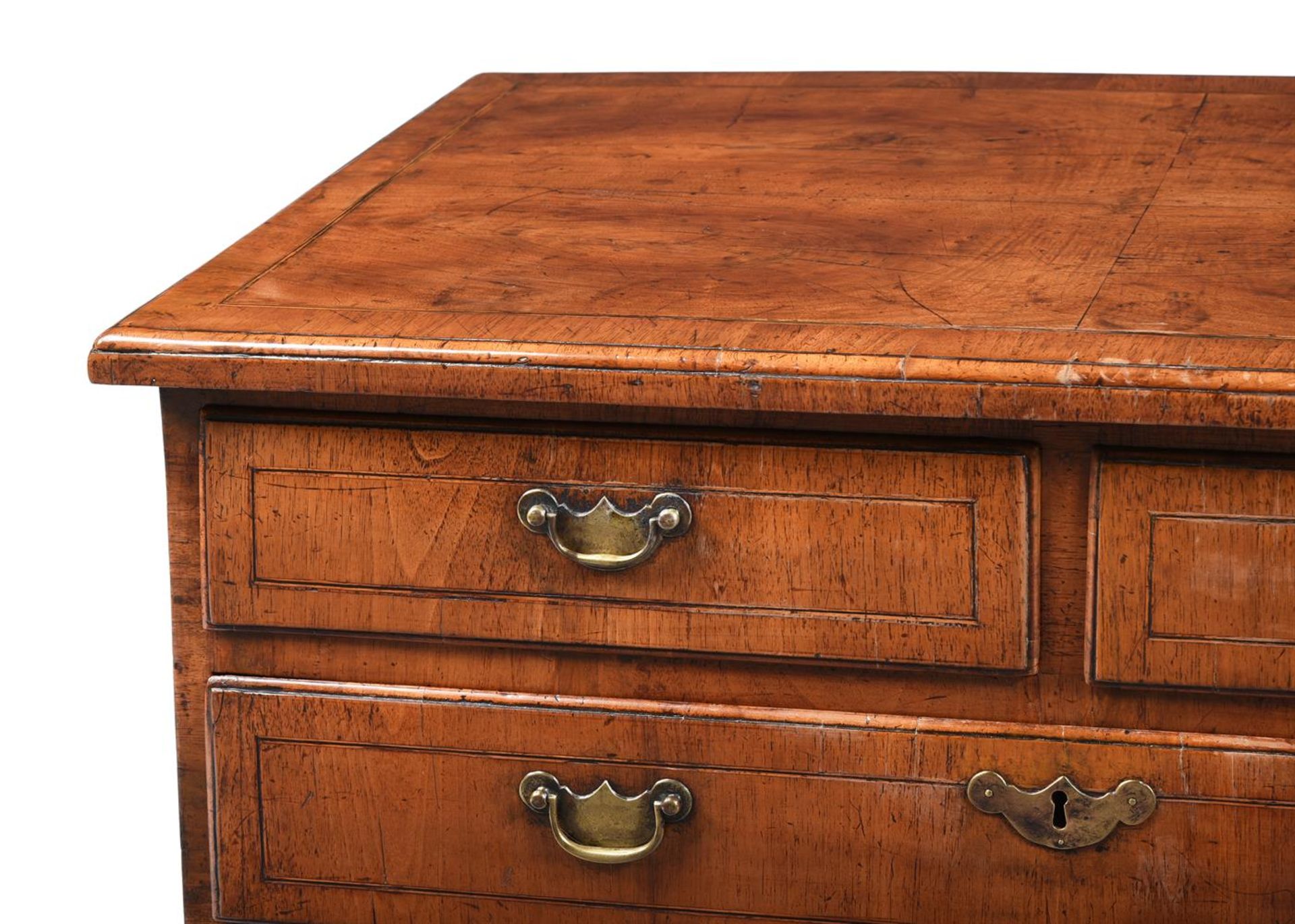 A GEORGE I WALNUT CHEST OF DRAWERS, CIRCA 1720 - Image 3 of 3