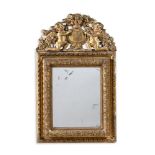 A WILLIAM & MARY CARVED GILTWOOD MIRROR, LATE 17TH CENTURY