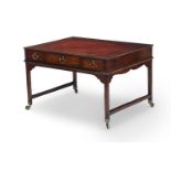 A GEORGE III MAHOGANY WRITING OR LIBRARY TABLE, LATE 18TH CENTURY