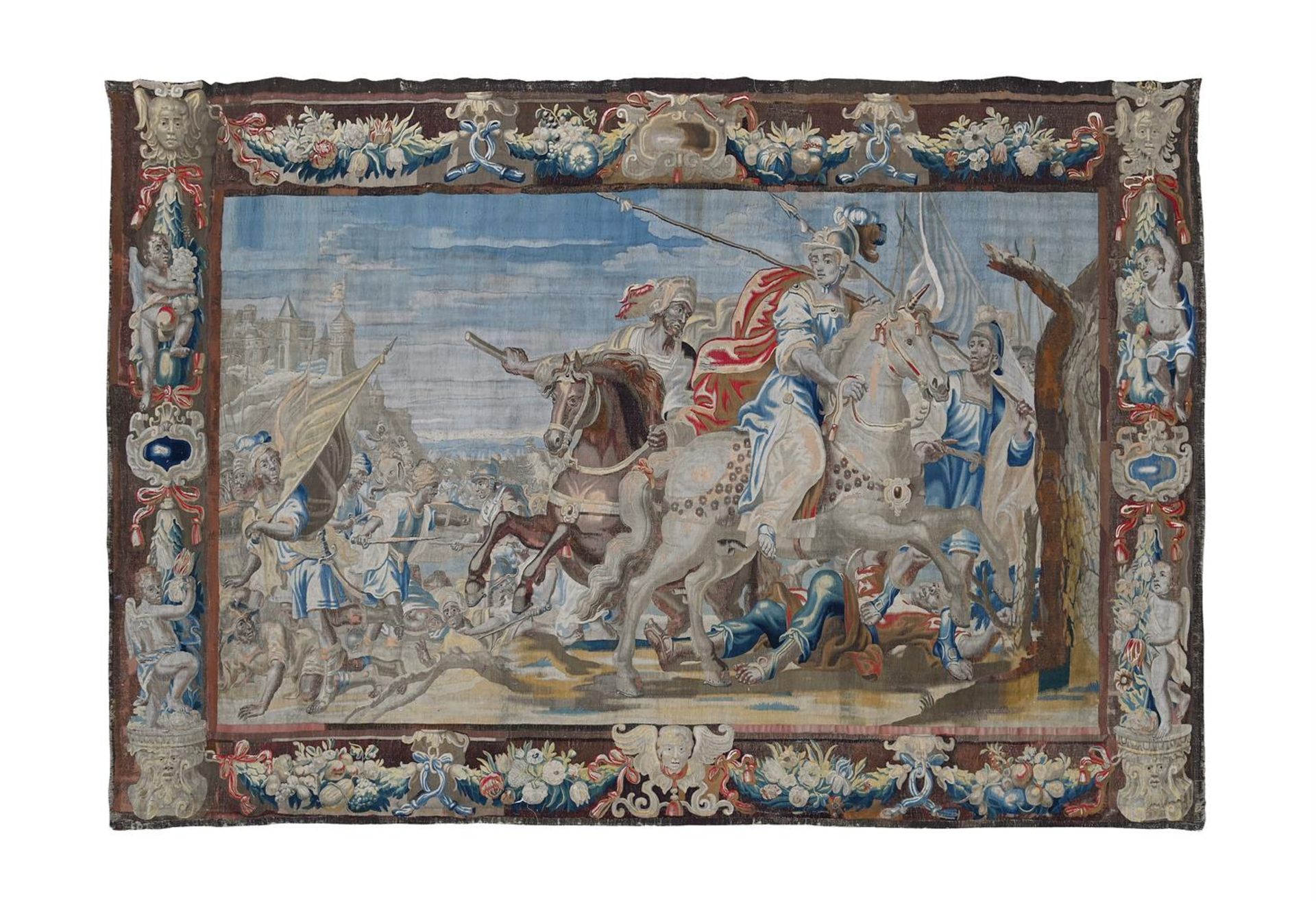 A BRUSSELS HISTORICAL TAPESTRY FROM THE LIFE OF ALEXANDER THE GREAT, LATE 17TH CENTURY
