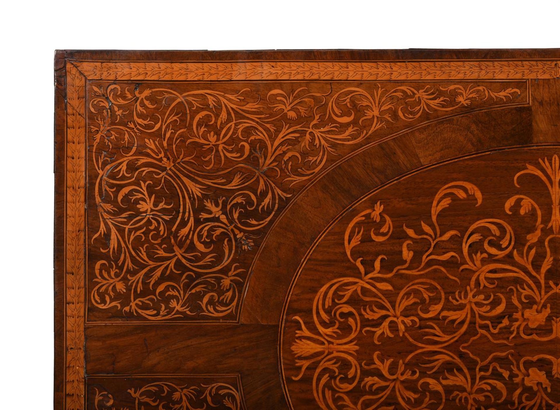 A FINE WILLIAM & MARY WALNUT AND SEAWEED MARQUETRY CHEST OF DRAWERS, CIRCA 1690 - Image 9 of 9