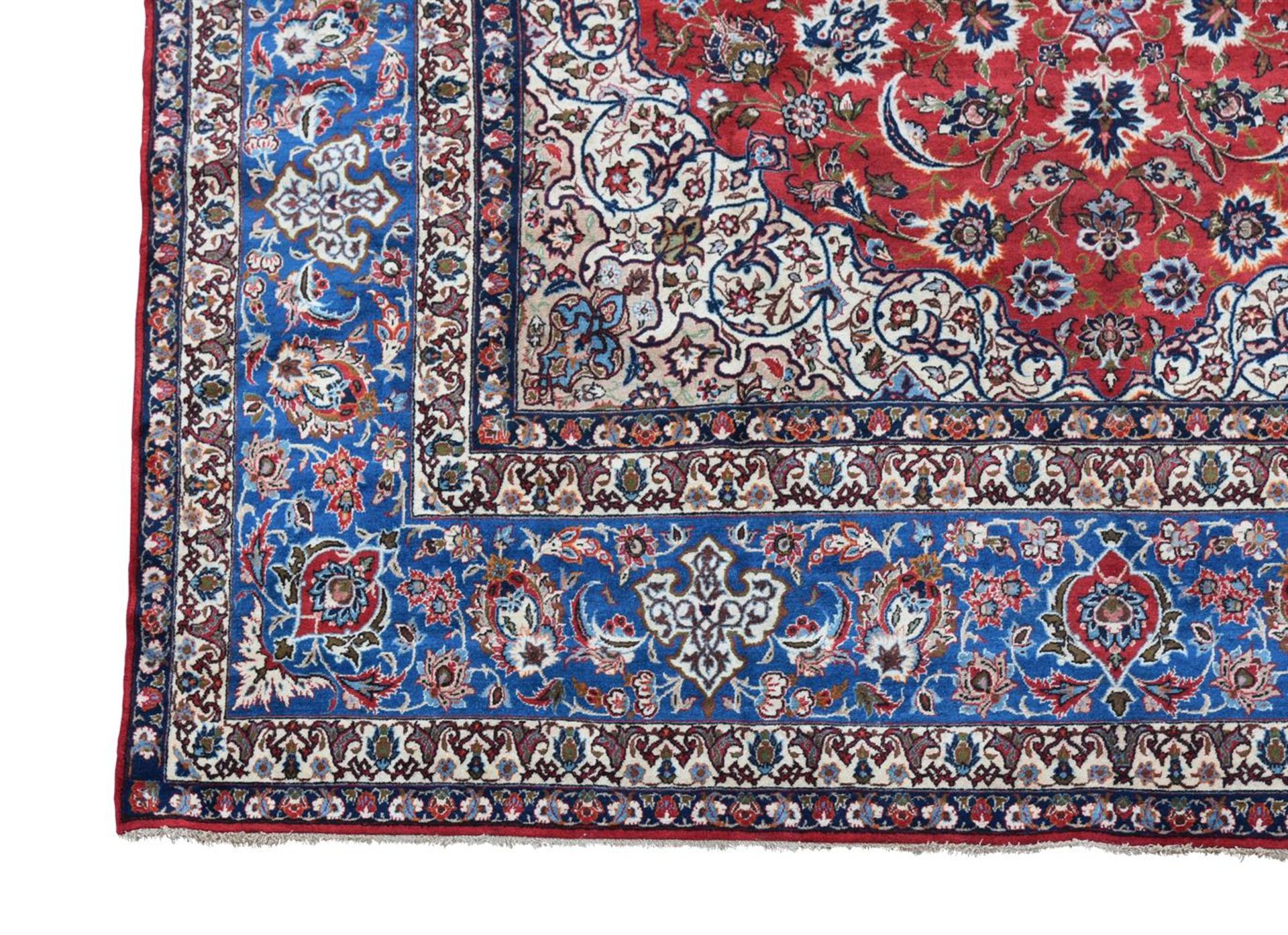 AN ISFAHAN CARPET, SIGNED AMINI, approximately 492 x 322cm - Image 2 of 4