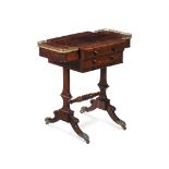 Y A GEORGE IV ROSEWOOD READING AND GAMES TABLE, CIRCA 1820