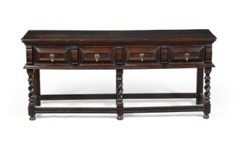 A CHARLES II OAK DRESSER BASE, CIRCA 1660