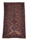 A SHIRVAN RUG, LATE 19TH CENTURY, approximately 214 x 118cm