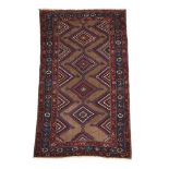 A SHIRVAN RUG, LATE 19TH CENTURY, approximately 214 x 118cm