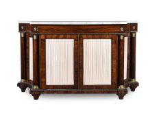 Y A REGENCY ROSEWOOD AND GILT METAL MOUNTED SIDE CABINET, CIRCA 1820